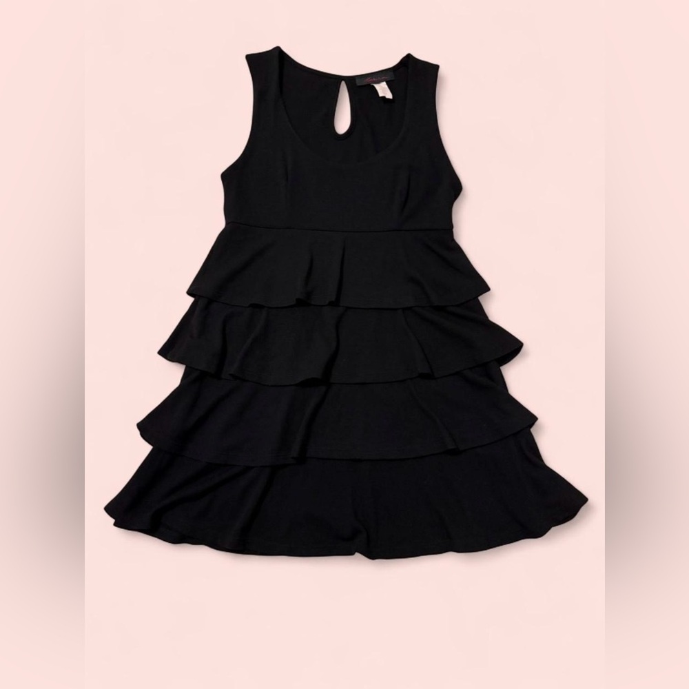 Black Tiered Mini Dress